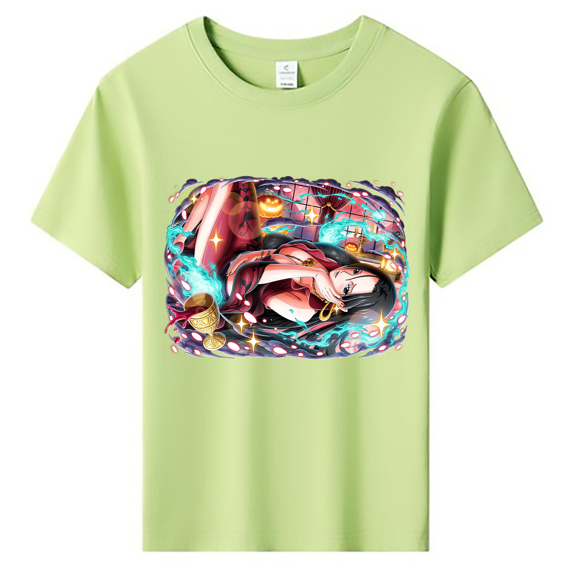 ワンピース ボア・ハンコック ONE PIECE Boa·Hancock 綿100％キッズTシャツ（フロントプリント）